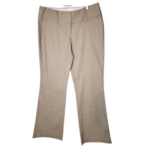 Maurices Tan Textured Bootcut Pants Juniors 7/8 Wide Waistband Pockets